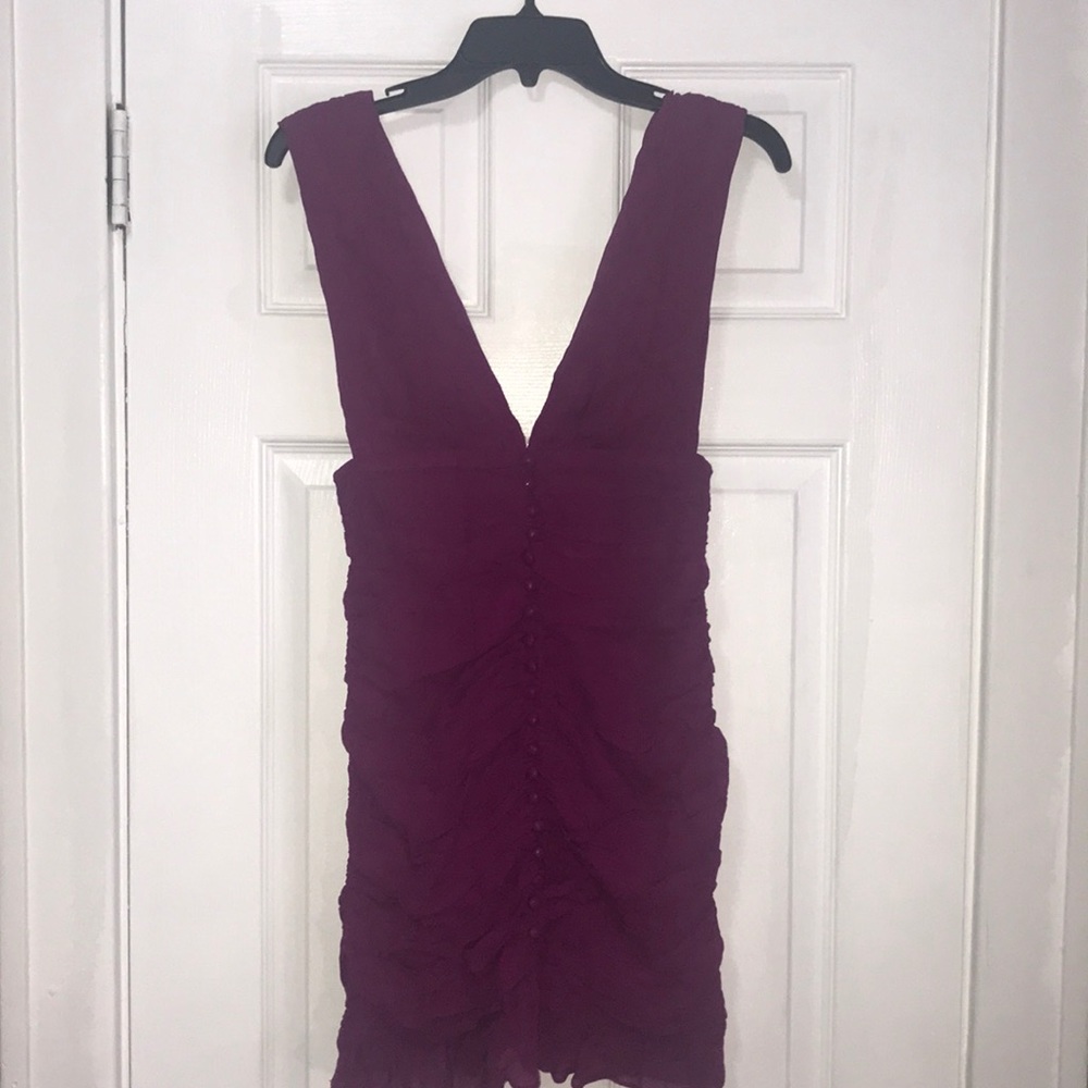 Ruffled mini dress